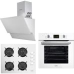 Kumtel White Optimus A6SF2 DDT - 40TAHDF - 835 Beyaz 3'lü Ankastre Set