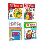Kumtoys Saat Boyama + Cam Vitray + Halı Dokuma + Taş Boyama (4'lü Set) KümeK4'lüset0018