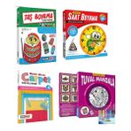Kumtoys Taş Boyama + Saat Boyama + Halı Dokuma + Tuval Mandala 4'lü Set