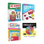 Kumtoys Taş Boyama+Deney Seti+Halı Dokuma+Origami (4'lü Set)