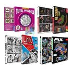 Kumtoys Tuval Mandala +Filografi Sanatı+Linol Baskı + Pul Sanatı (4'lü Set)