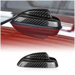 KUNGKIC Karbon fiber araç aksesuarı, çatı köpek balığı paleti, anten örtüsü, dekoratif çıkartma, Mini Cooper F55 F56 2013 2014 2015 2016 2017 2018 2019 2020 ile uyumlu (siyah)