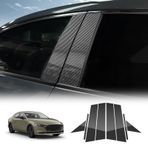 KUNGKIC Mazda 3 Axela 2019 2020 2021 2022 2023 2024 2025 için Otomobil B Sütun Kapağı Araba Pencere Sütun Dekoratif Çıkartma Dekoratif Pencere B Sütun Çıkartma Aksesuarları, 8 Adet (Karbon Elyaf