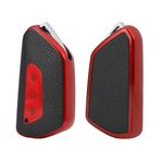 KUNIO Anahtar kılıfı VW Golf 8 GTE GTI ID.3 ID.4 GTX için uygundur Seat Leon MK4 Cupra Formentor anahtarsız anahtar koruması TPU anahtar kılıfı 3 tuşlu D kırmızı