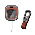 KUNIO Peugeot 106 107 206 207 306 307 406 407 için Citroen C1 C3 C4 için Toyota Aygo Anahtar Kılıfı Anahtar Koruması Anahtarlık Aksesuar, B Kahverengi