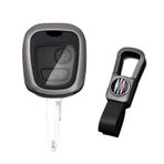 KUNIO Peugeot 106 107 206 207 306 307 406 407 için Citroen C1 C3 C4 için Toyota Aygo Anahtar Kılıfı Anahtar Koruması Anahtarlık Aksesuar, B Siyah