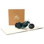 KUNSTIFY 3D Pop Up kart, düğün kartı, gelin damat, kız arkadaş, erkek, kadın için, tebrikler, nişan, düğün hediyesi, nişan kartı, düğün, kalp (motosiklet)