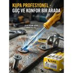 Küp 6X100MM Mıknatıslı Uçlu Yıldız Tornavida - Ergonomik Saplı Profesyonel Seri - Sarı