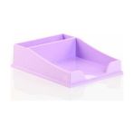 küp notluk kartvizitlikli masaüstü organizer mor 3.5x7.5x10.5cm kp203 - Yok