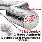 Kupa Afs 127mmx2 Mt Aspiratör Borusu Paketli Gri