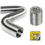 Kupa Alüminyum Aspiratör Borusu 120 mm. - 2 mt