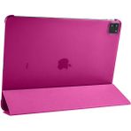 Kupa Apple iPad Pro 12.9 2021 (5.nesil) Kılıf Deri Görünüm Standlı Kapak Tam Koruma Tablet Kılıfı - Pembe