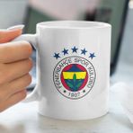 Kupa Bardak - Fenerbahçe Arması Desenli Kupa Bardak - Hediyelik Kupa Bardak - 1 Adet - 200 ml