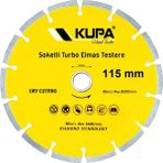 Kupa Hırdavat Kupa Soketli Elmas Turbo Daire Testere Kesme Taşı 115 Mm. - Sarı