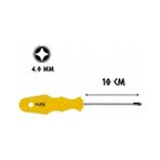 Kupa Hırdavat Kupa Tornavida Mıknatıslı Yıldız Uçlu 4.0 - 10 Cm - 4x100 mm. - Yıldız - Sarı