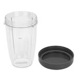 Kupa kapağı Blender Parça Kiti, 900W Meyve sıkacağı aksesuarları Ile Uyumlu Plastik Yedek Suyu Bardak Kapak parçaları Karıştırıcılar Için en Yüksek su Işareti Big 32oz (Çin Kupası 24oz)