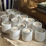 Kupa Mum (1-5-10-20-50 Adet Seçeneği) - Beyaz - 10 Adet