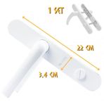 Kupa Pvc Pimapen Kapı Kolu - Wc - 1 Takım