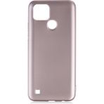 Kupa Realme C21 Kılıf Kamera Korumalı Ince Darbe Emici Leke Tutmaz Silikon Kapak Rose Gold