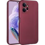 Kupa Xiaomi Redmi Note 12 4g Kılıf Kamera Korumalı Darbe Emici Leke Tutmaz Pürüzsüz Esnek Silikon Kapak - Mürdüm