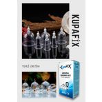 Kupafix 6 Lı Vakumlu Hacamat Kupa, Vakumlu Masaj Seti,i, Selülüt Cihazı Hacamat Kupası, ve Pompası