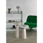 Kupp Design Lilyum Mantar Sehpa İkili Set Krem (57+47 Cm) - Krem Rengi