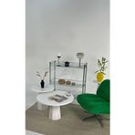 kuppdesign Lilyum Mantar Orta Sehpa Beyaz Ikili Set