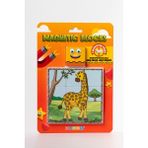 KÜPSS Manyetik Blok Çift Taraflı 9 Parçalı Mıknatıslı Puzzle 2 Görsel Zürafa-Fil YapBoz