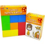 Küpss Manyetik Küp Tanışma Seti ( Klasik Renk Mıknatıslı Blok + Sevimli Hayvanlar Puzzle)