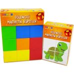 Küpss Manyetik Küp Tanışma Seti ( Klasik Renk Mıknatıslı Küp + Hayvanlar Puzzle ))