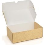 Kurabiye Kutusu Beyaz-Kraft 21 x 12 cm 100 Adet