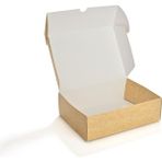 Kurabiye Kutusu Beyaz-Kraft 23 x 17 cm 25 Adet