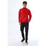 KURAL18 Gofre Baskılı Antrenman Eşofman Takımı K0158 - Kırmızı - Siyah - XL