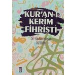 KUR´AN-I KERIM FIHRISTI - ABDÜLVEHHAB ÖZTÜRK