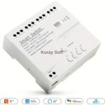 Kuraysoft 4 Kanallı Akıllı Röle Wi-Fi + Rf 433MHZ Destekli Tuya & Smart Life Uyumlu Uzaktan Kumandalı Akıllı Anahtar