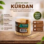 Kürdan Büyük Boy Ahşap Kürdan Hijyenik Paket Tek Kullanımlık Dayanıklı Kürdan Seti 1 Adet - Belirtilmemiş