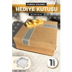 Kurdeleli Hediye Kutusu Kraft 26x26x10cm Bohça Nişan Gelin Damat Boş Hediye Kutusu 1Adet-K3-T1142