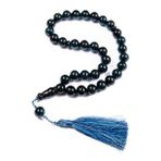 Küre Kesim 16x14 mm Koleksiyonluk İri Boy Simli Katalin 48 cm Saray Püsküllü Tesbih