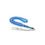Küre Kesim Kokulu Lacivert Toz Kehribar Tesbih 10 Mm