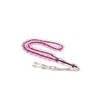 Küre Kesim Kokulu Pembe Toz Kehribar Tesbih 10 Mm