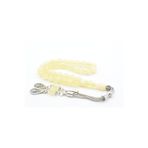 Küre Kesim Şeffaf Sarı Beyrut Kehribarı Tesbih 8 Mm