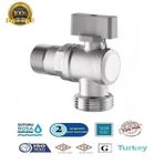 Küresel Çamaşır, Bulaşık Makina Musluğu - %100 Prinç Gri