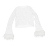 Kürk Paneli Üst Kadınlar Için Beyaz Elbiseler Gelin Üstü Kadın Gömlek Bayanlar Gömlek Beyaz Yaz Üstleri Kadınlar Için Beyaz Üst Kadınlar Için Yaz Üst Polyester (polyester Elyaf) LIFKOME