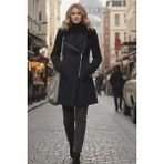 Kürk Yaka Kışlık Kaşe Kaban - 2XL - Renkli