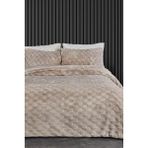 Kürk Yatak Örtüsü Yorgan Uyku Seti Çift Kişilik Çarşaflı Peluş Yumuşak Dolgulu Rody 4 Par - Renkli - 100 x 100 cm