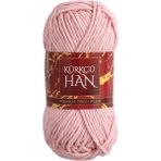 Kürkçü Han Cotton Comfort 100GR Pamuklu Makrome Punch Amigurumi Örgü İpi Bebek Pembesi Yumuşak ve Nefes Alabilir - Bebe Pembe