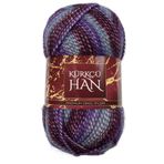 Kürkçü Han Duru El Örgü İpi 100 gr 310 mt - Simli & Renk Geçişli - Yumuşak Akrilik, Poliamid, Polyester Karışımı - Atkı, Kazak, Şal, Hırka Yapımı için Orta Kalınlıkta İp (5-6 mm Şiş) (CD15)