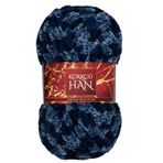 Kürkçü Han Jumbo Kadife 150gr 43m El Örgü İpi (Mavi Mix)