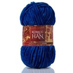 Kürkçü Han Kadife 100GR 95MT El Örgü İpi (Saks Mavisi)