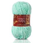 Kürkçü Han Kadife 100GR 95MT El Örgü İpi (Su Yeşili)